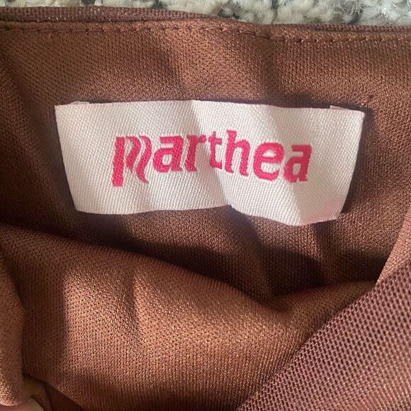 Bodycon Cutout Long Sleeve Mesh Mini Dress Chocolate Brown Size Large NEW - Picture 10 of 10